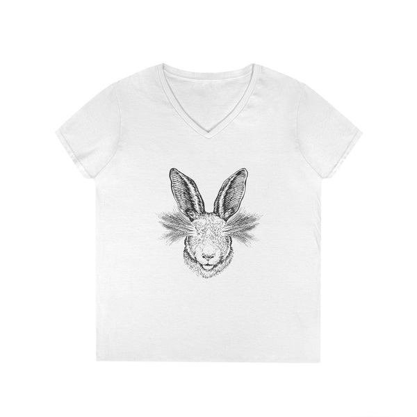 Winterset Hollow Rabbit Head Women's V-neck