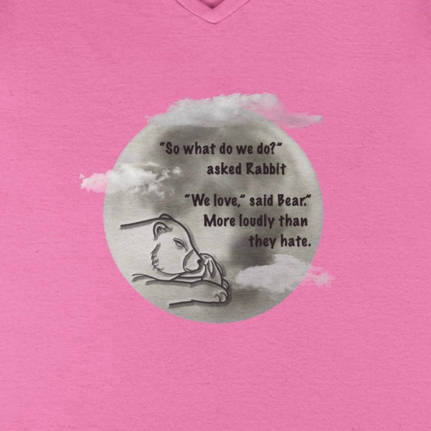 "We Love" by Tara Shannon Women's V-neck