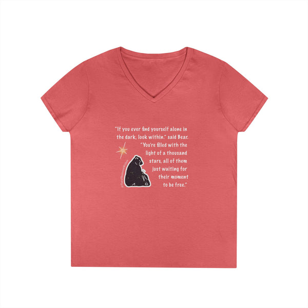 "Alone In The Dark" by Tara Shannon Women's V-neck