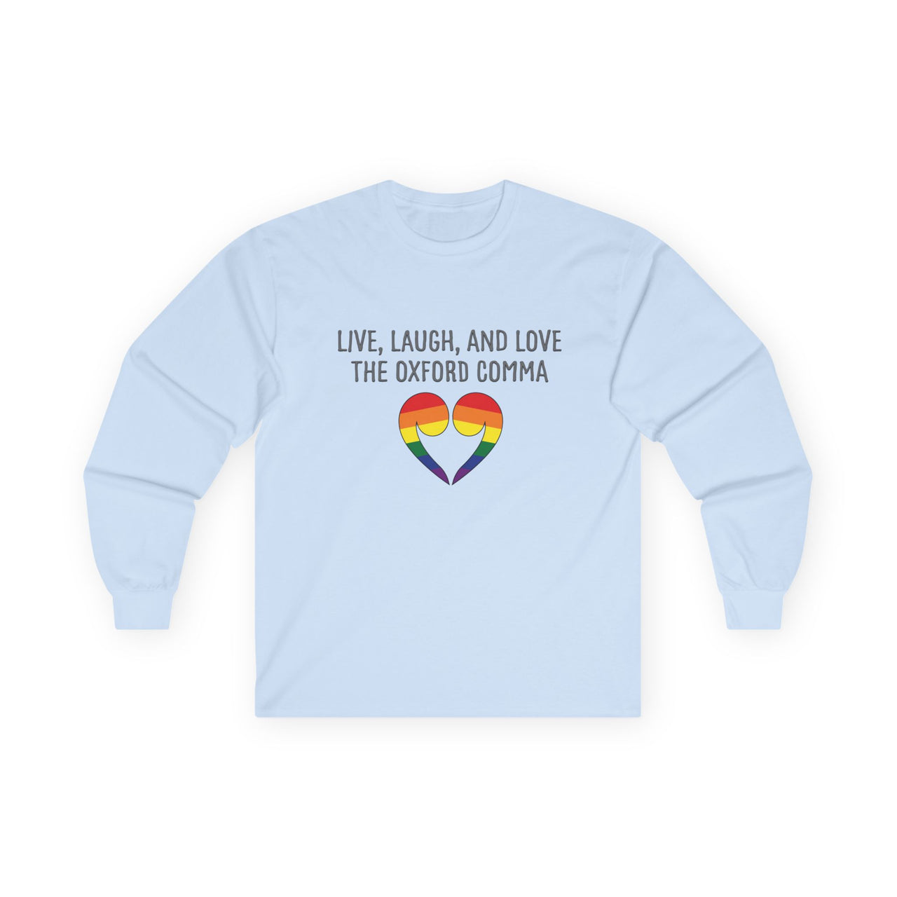 Oxford Comma Long Sleeve Tee