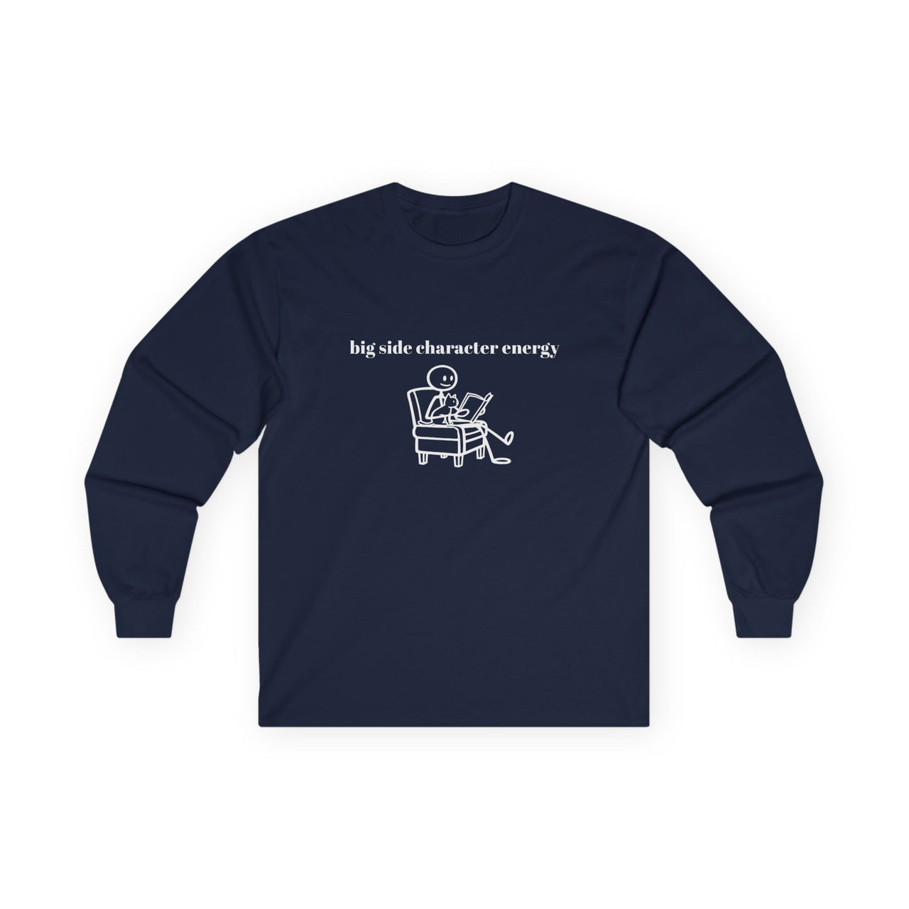 Big Side Character Energy Long Sleeve Tee