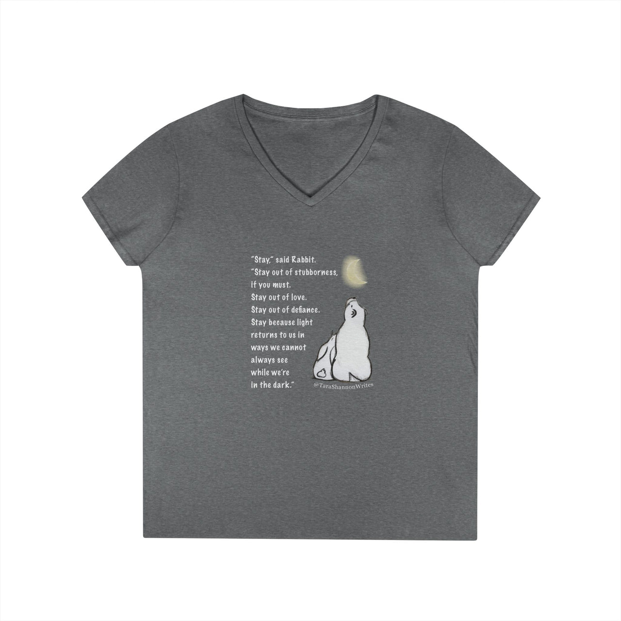 "Stay" by Tara Shannon Women's V-neck