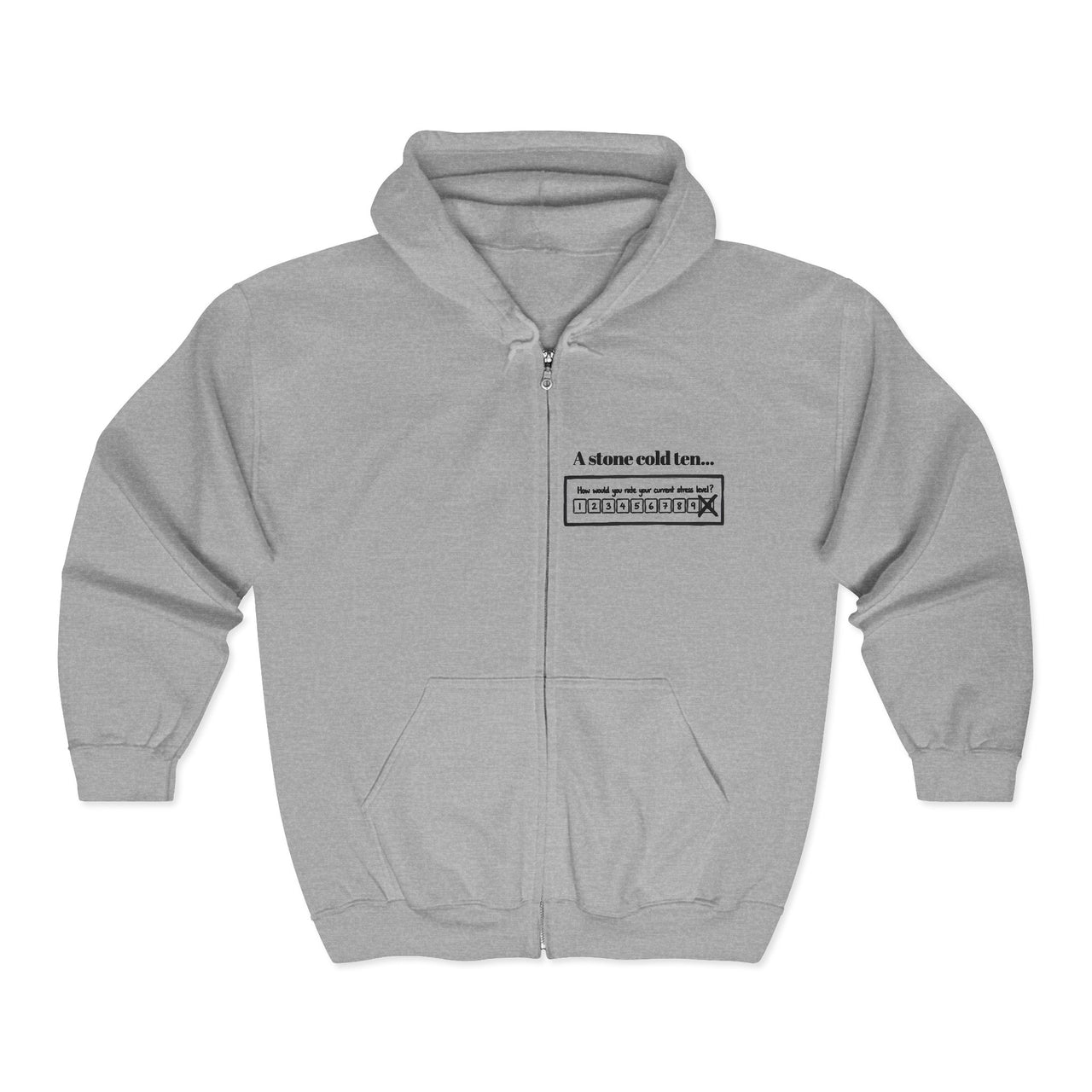 Stone Cold 10 Zip Hoodie