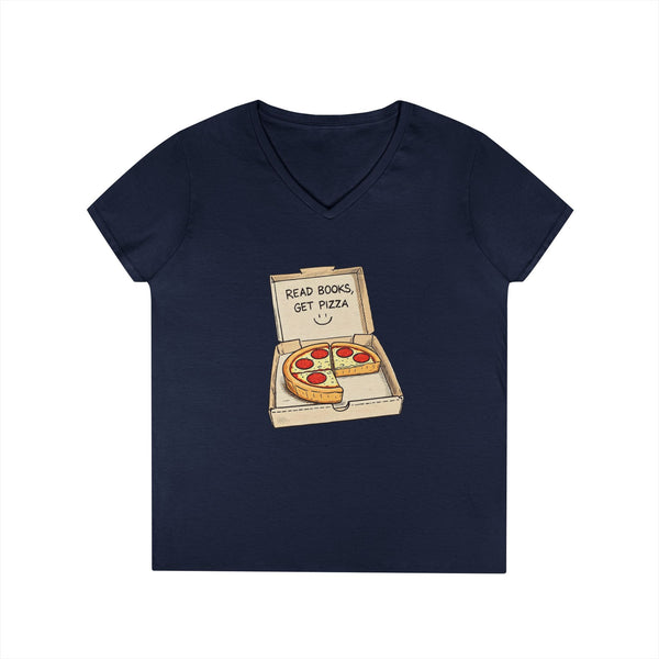 Read Books, Eat Pizza Women's V-neck