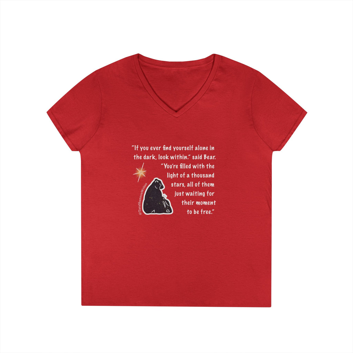 "Alone In The Dark" by Tara Shannon Women's V-neck