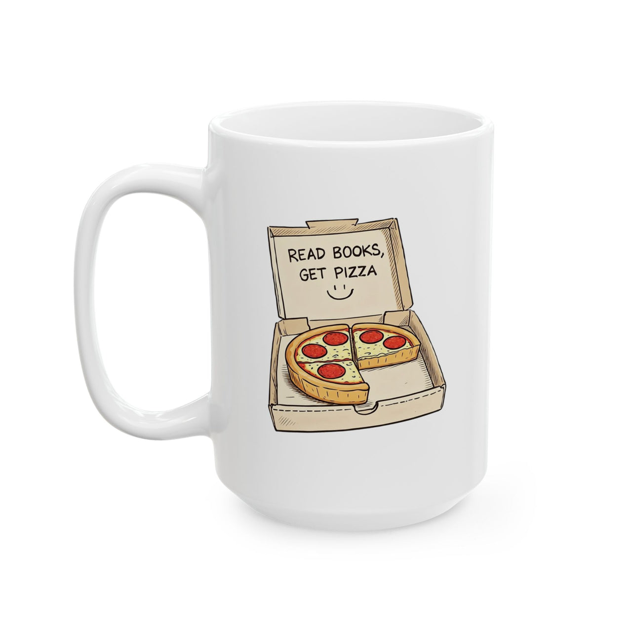 Read Books, Get Pizza Mug