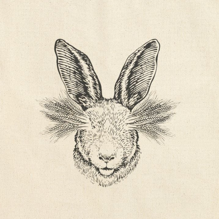Winterset Hollow Rabbit Head Tote Bag