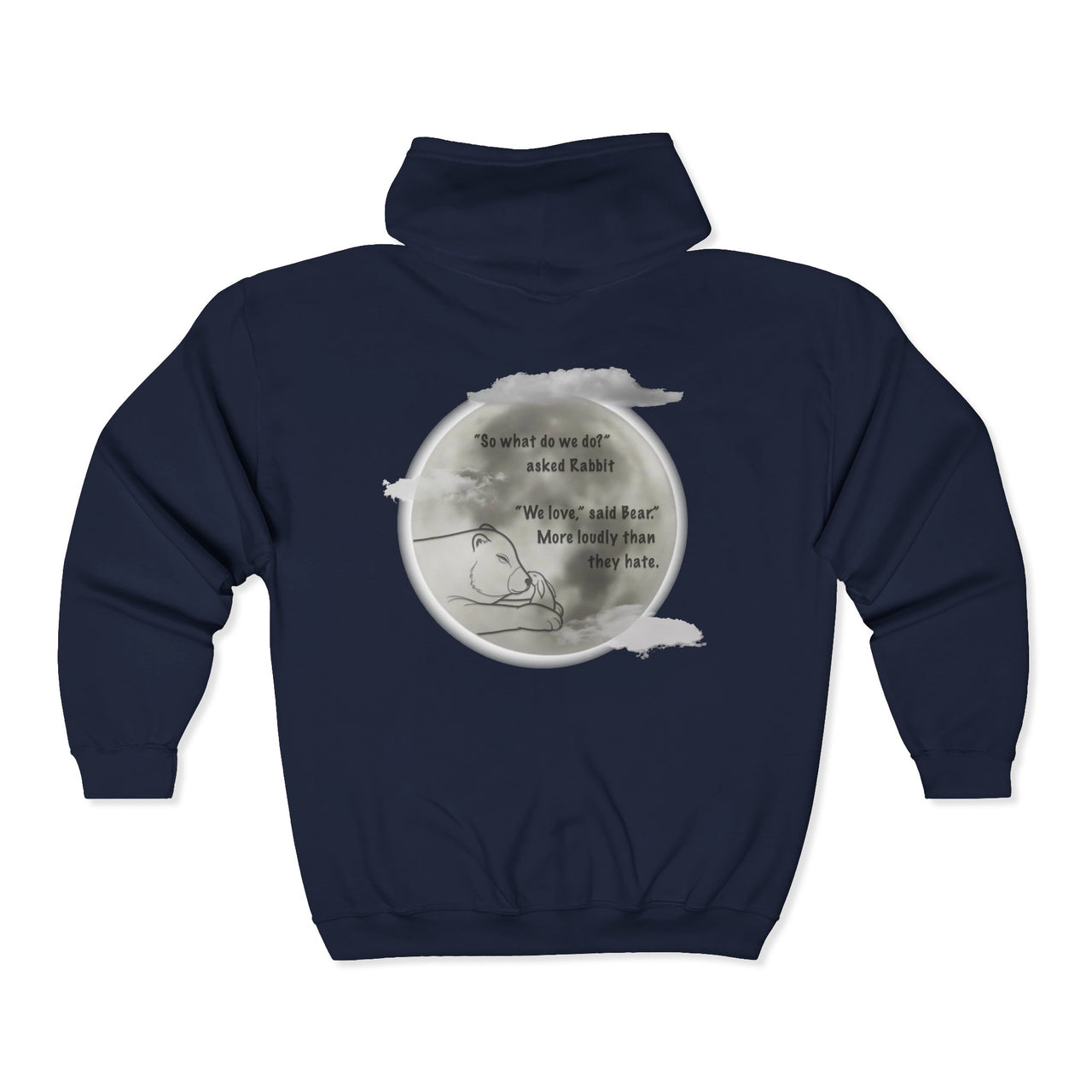 "We Love" by Tara Shannon Zip Hoodie