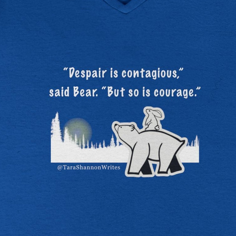 "Courage" by Tara Shannon Women's V-neck