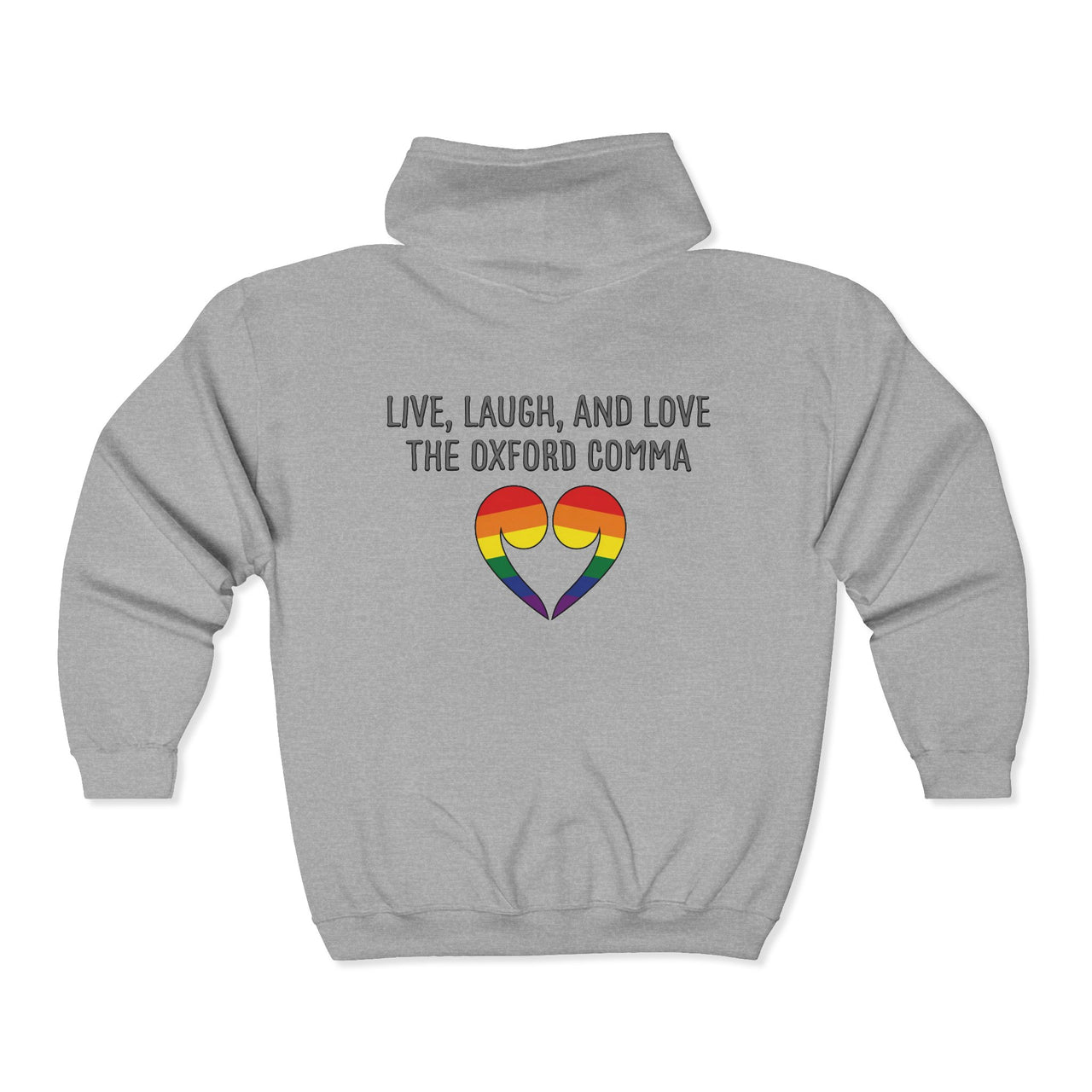Oxford Comma Zip Hoodie