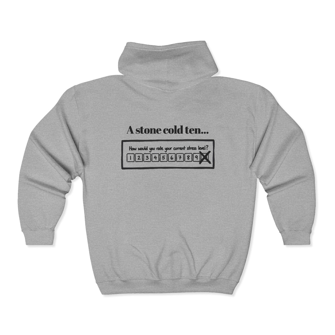 Stone Cold 10 Zip Hoodie