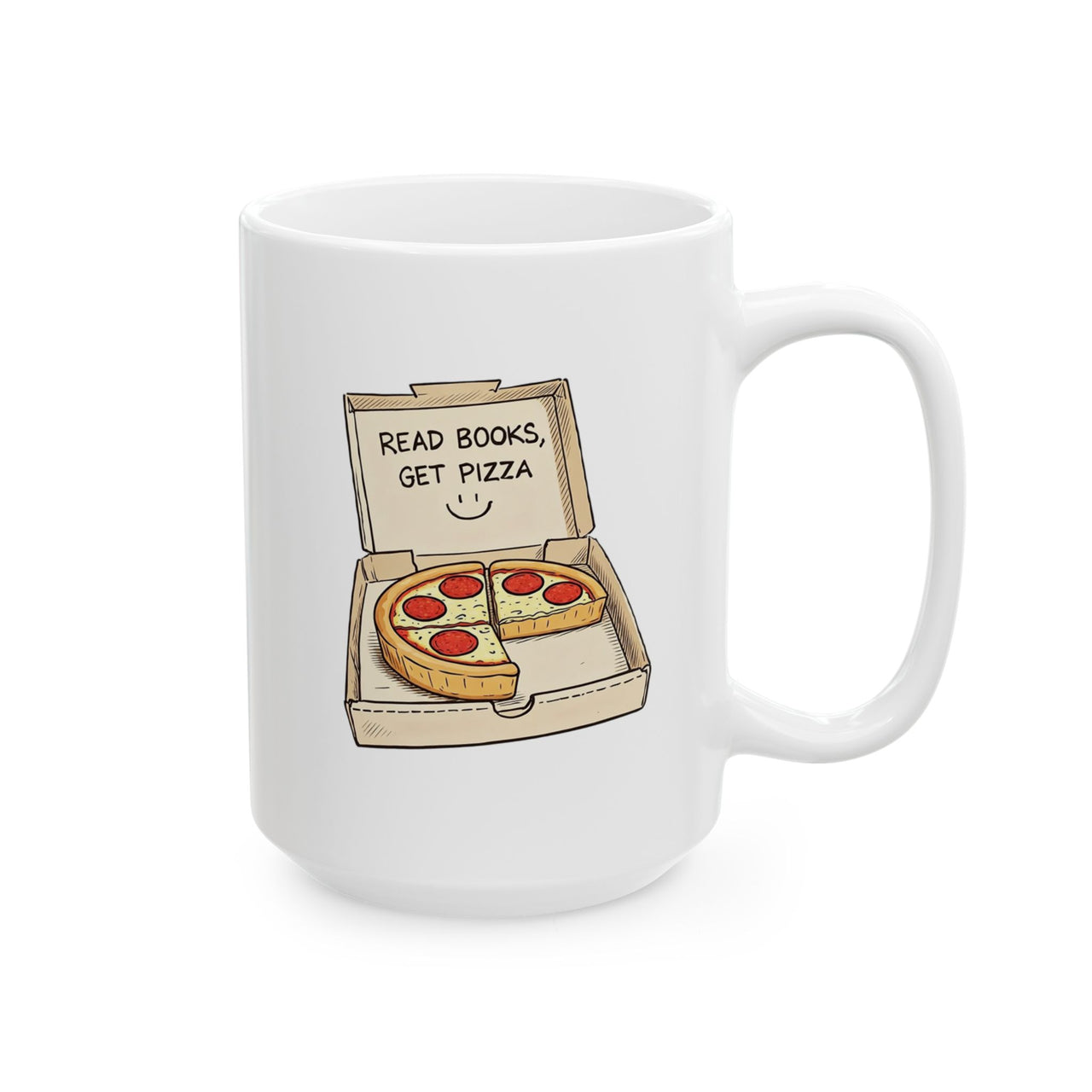 Read Books, Get Pizza Mug