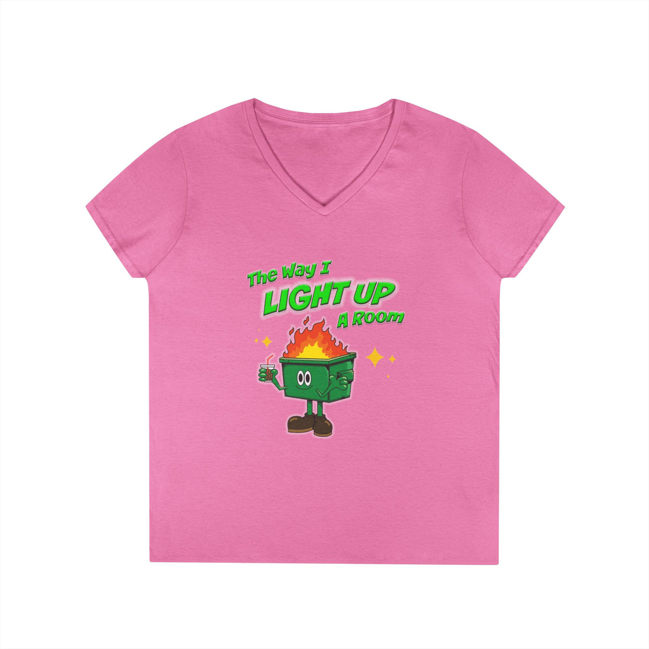 Dumpster Fire Women's V-neck