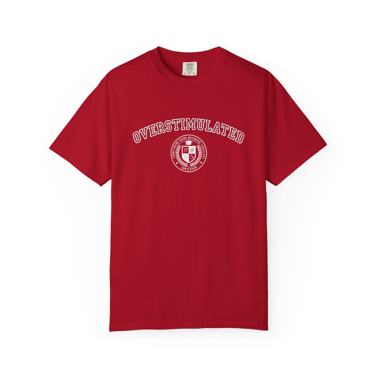 OVERSTIMULATED College Tee