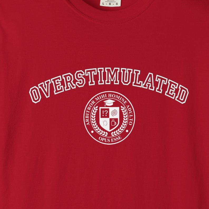 OVERSTIMULATED College Tee