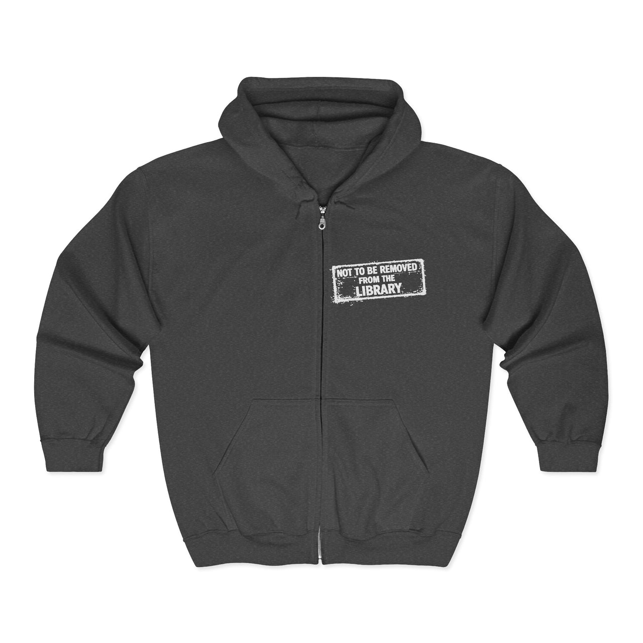 Library Stamp Zip Hoodie