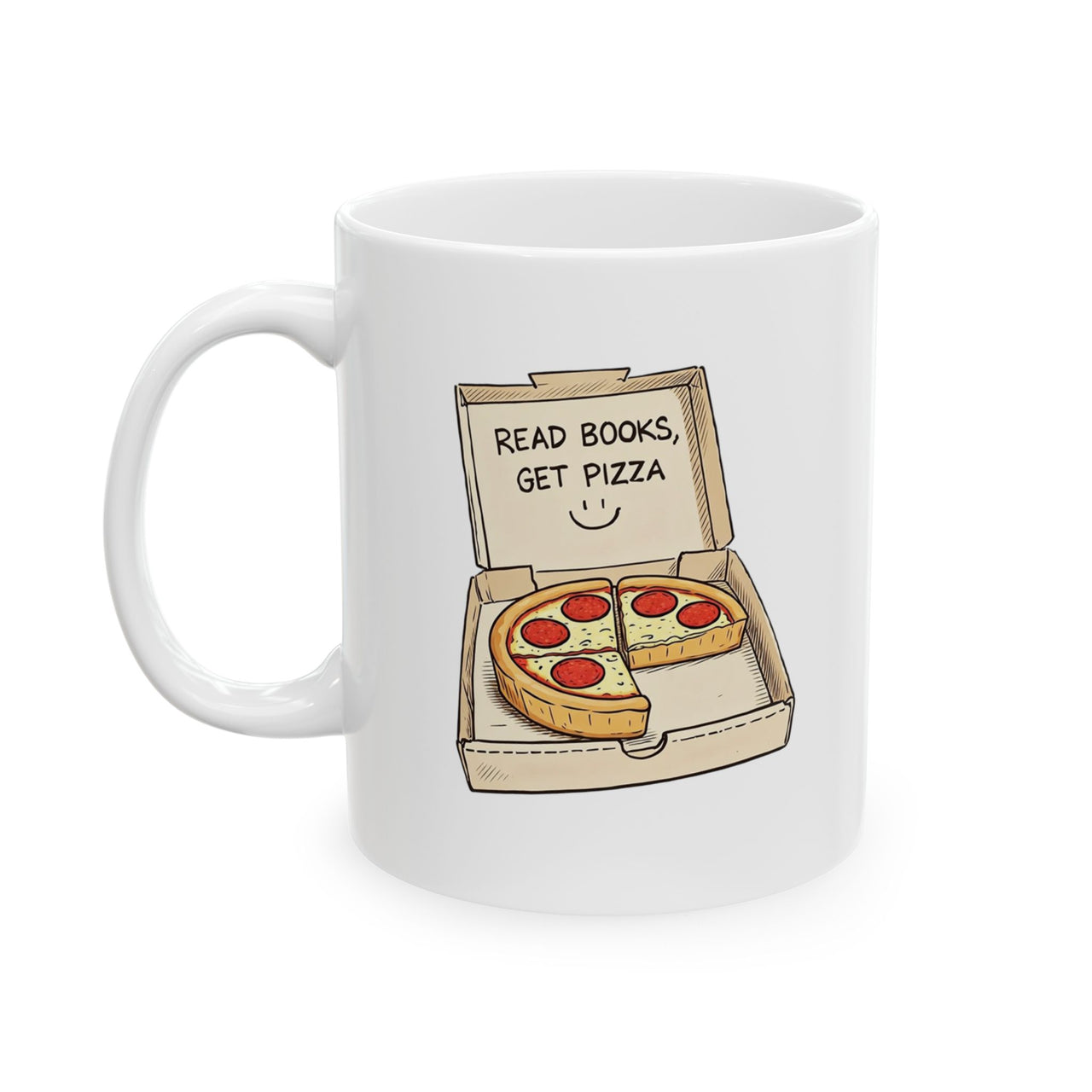 Read Books, Get Pizza Mug
