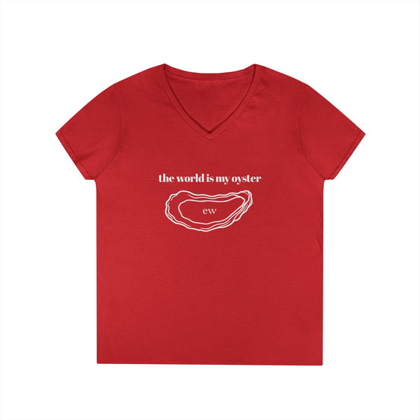 The World Is My Oyster Women's V-neck