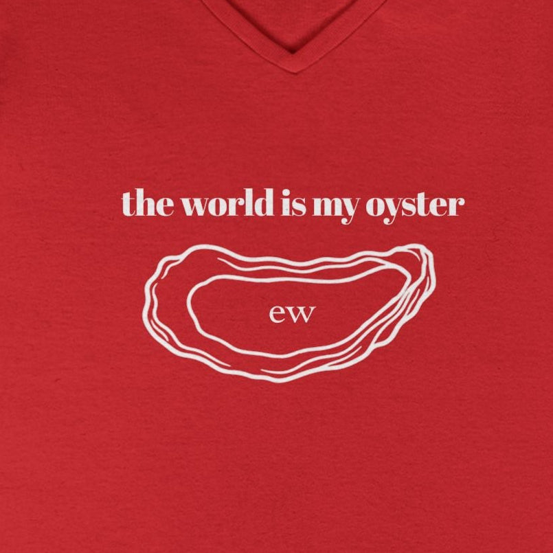 The World Is My Oyster Women's V-neck