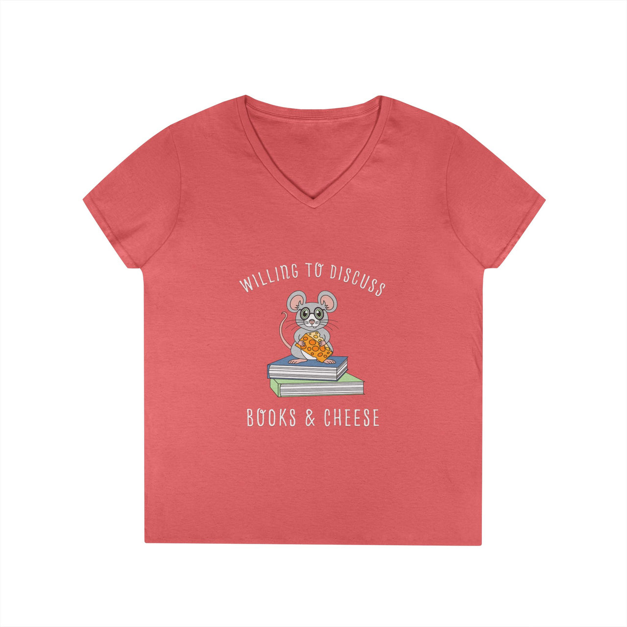 Willing To Discuss Books And Cheese V-neck
