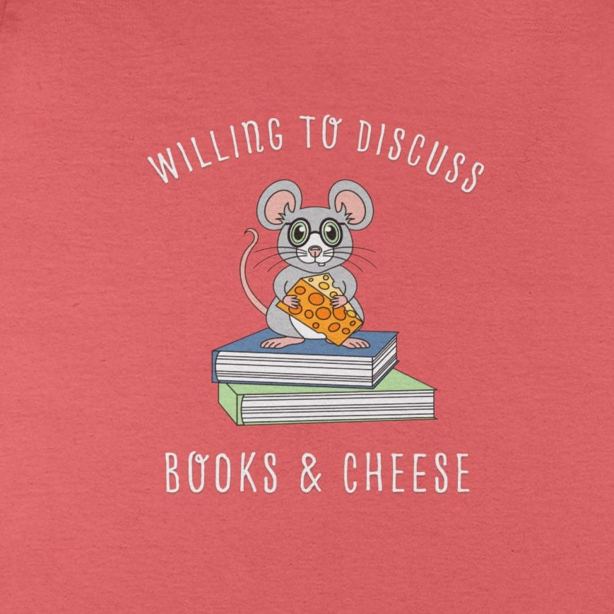 Willing To Discuss Books And Cheese V-neck