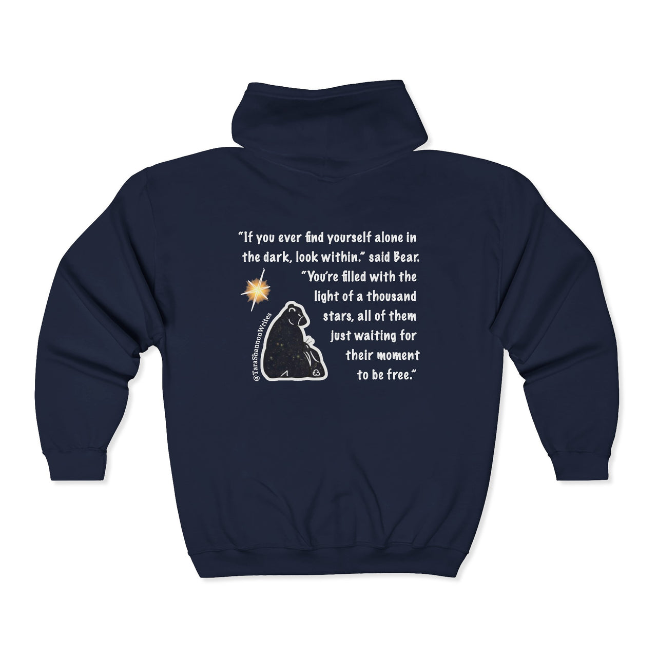 "Alone In The Dark" by Tara Shannon Zip Hoodie