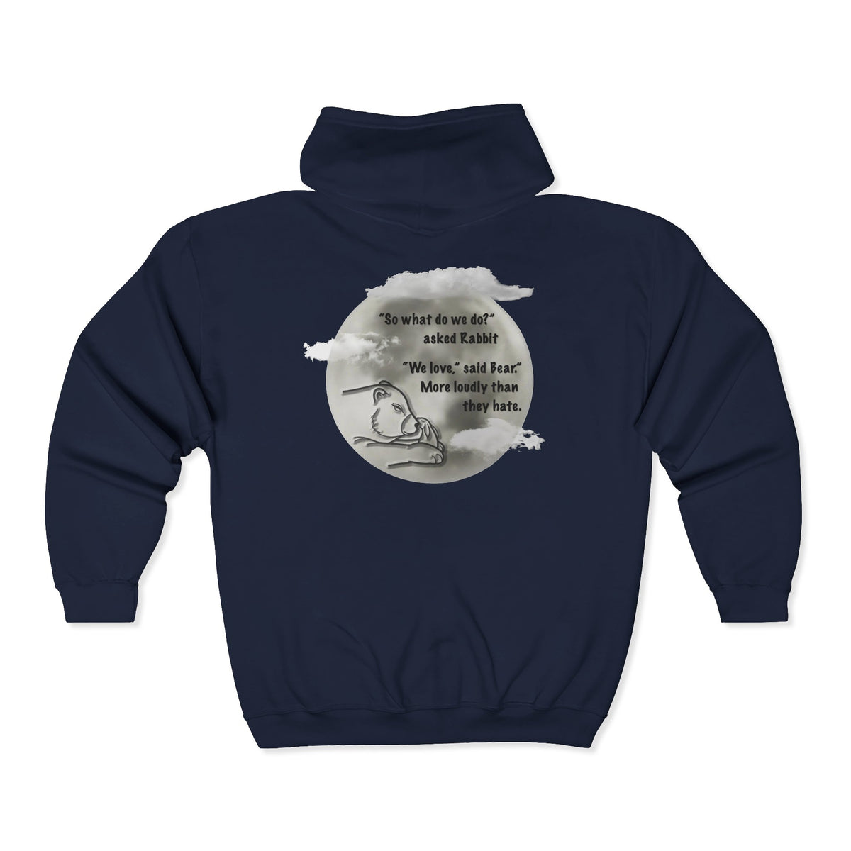 "We Love" by Tara Shannon Zip Hoodie