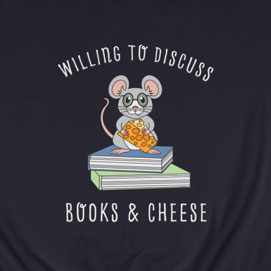 Willing To Discuss Books And Cheese Crewneck