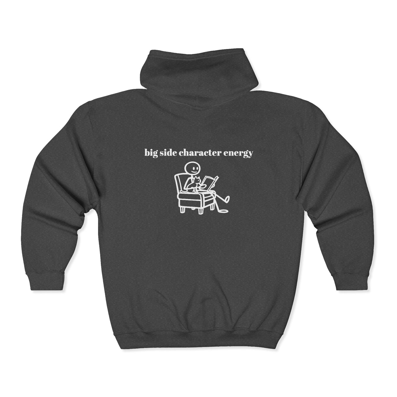 Big Side Character Energy Zip Hoodie