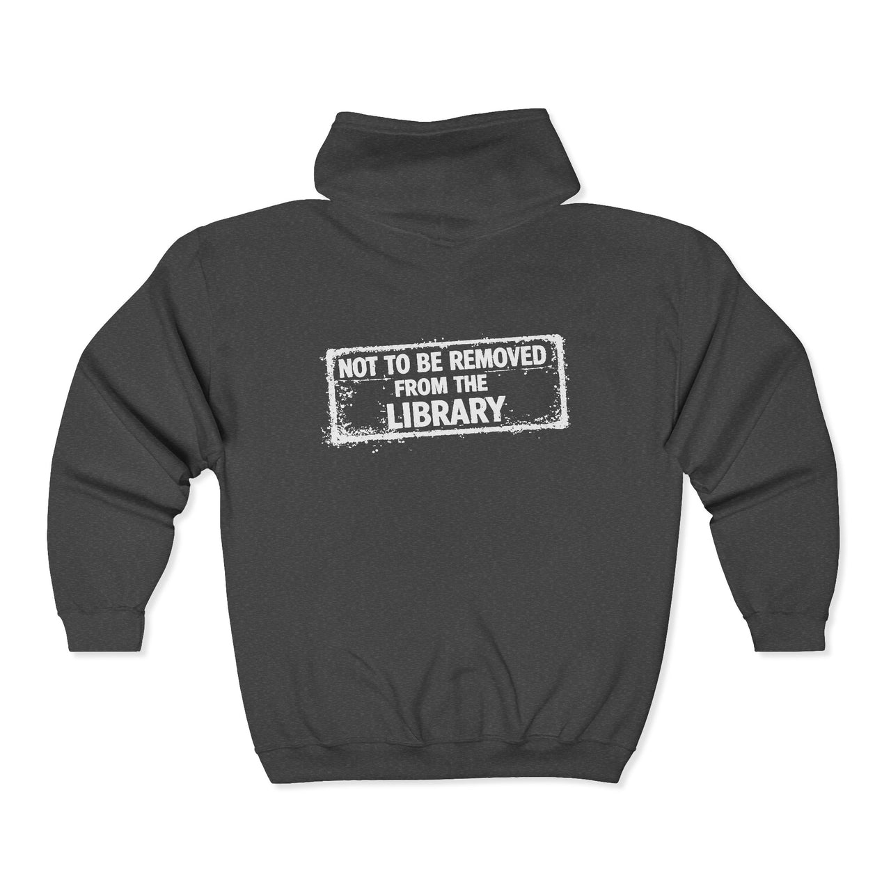 Library Stamp Zip Hoodie