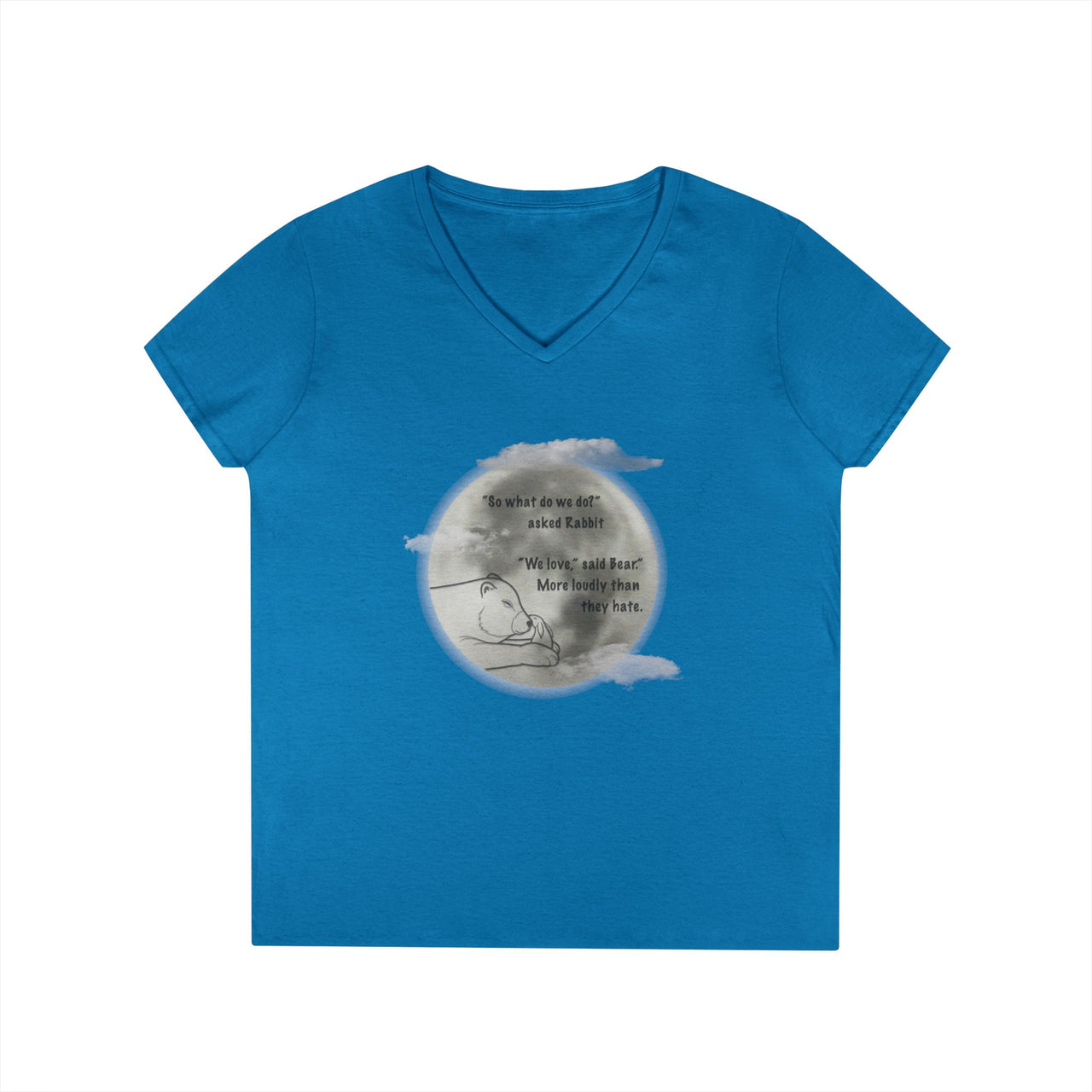 "We Love" by Tara Shannon Women's V-neck