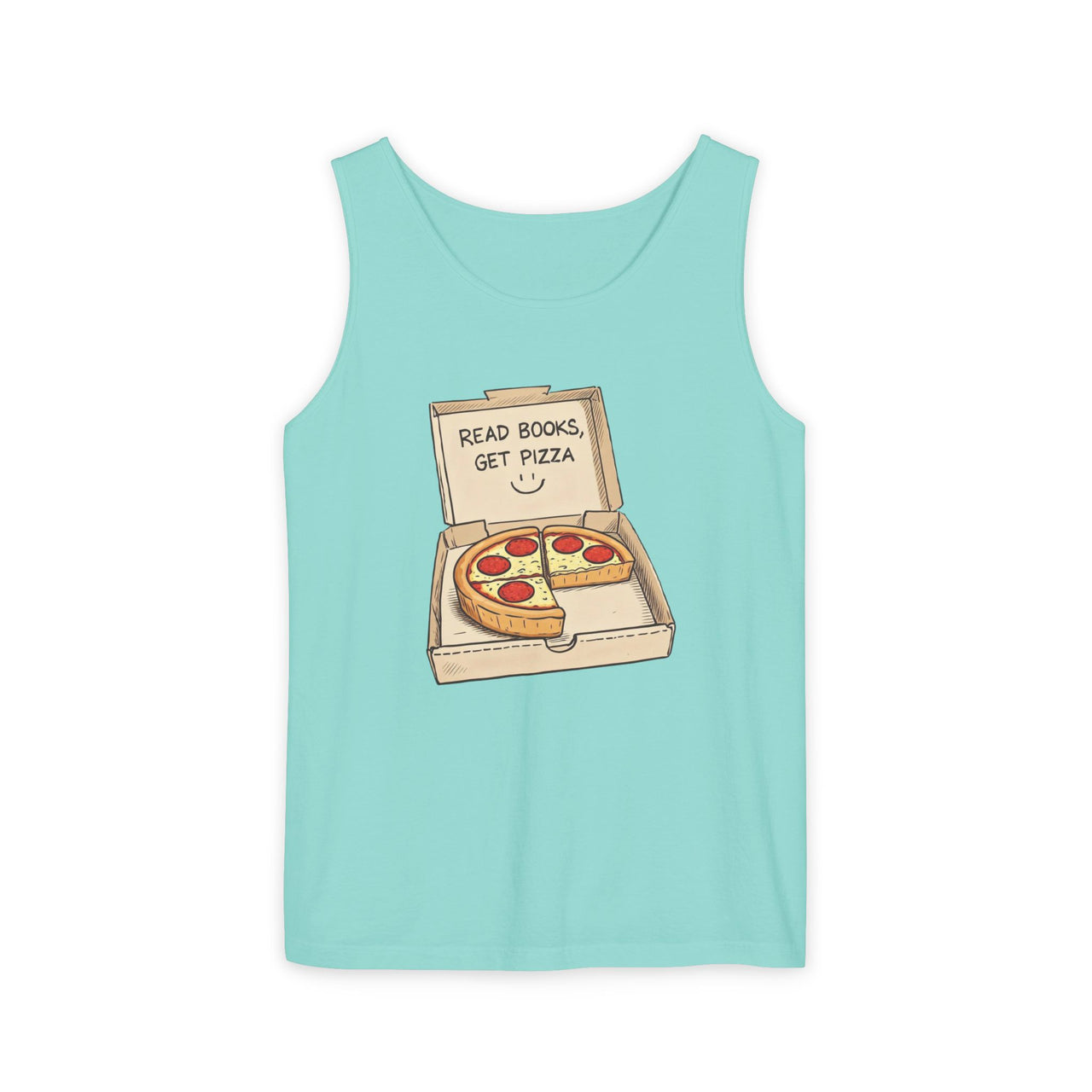 Read Books Get Pizza Tank