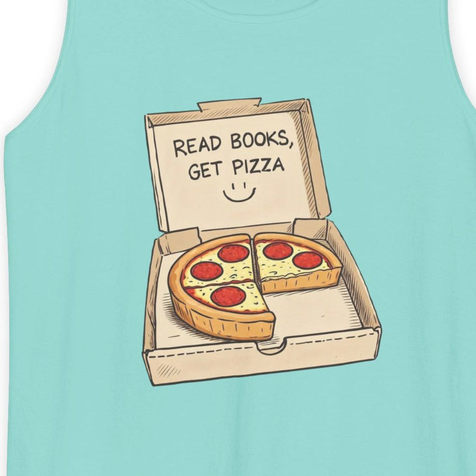 Read Books Get Pizza Tank