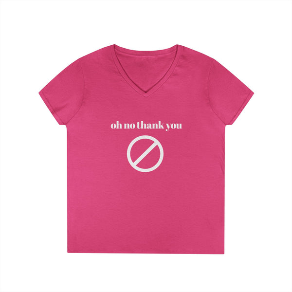 Oh No Thank You Women's V-neck