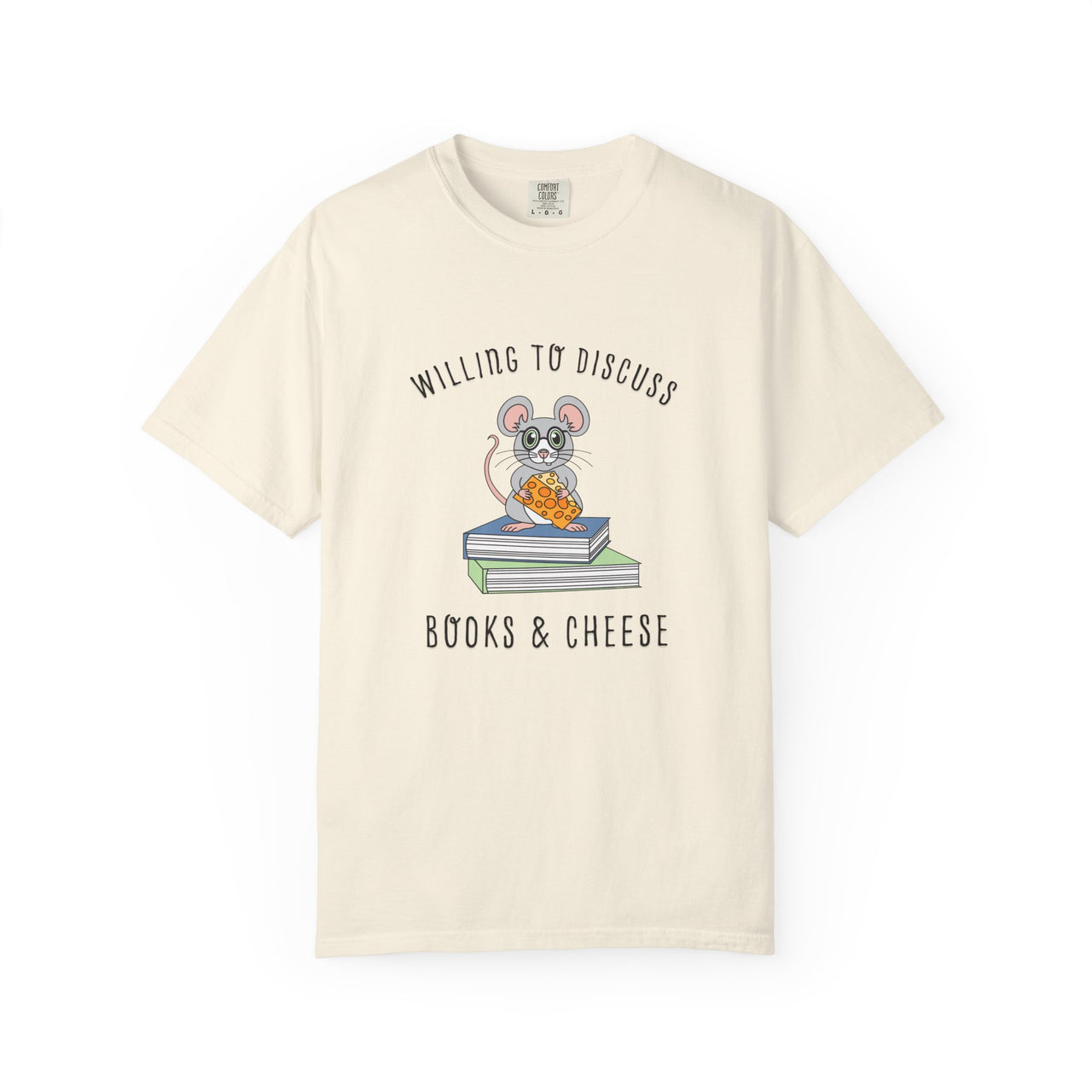 Willing To Discuss Books And Cheese Tee